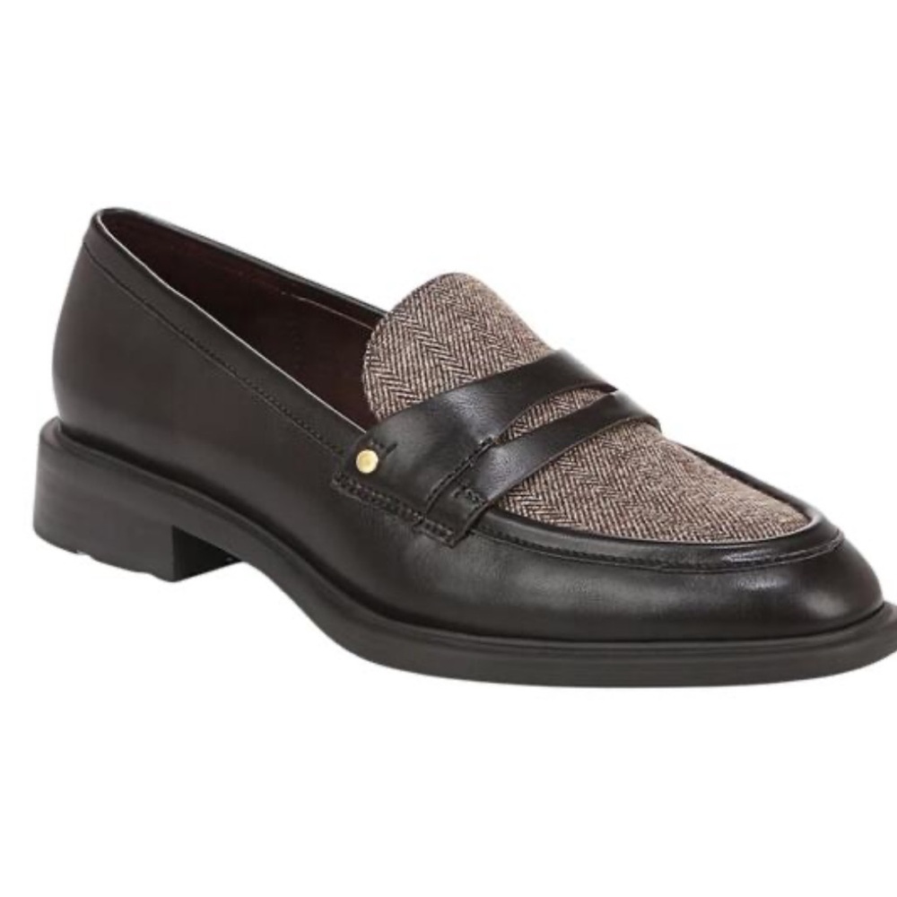 Franco Sarto Limited Edition Brown 2 Tone Edith Penny Leather Loafer Size 7 NWOT